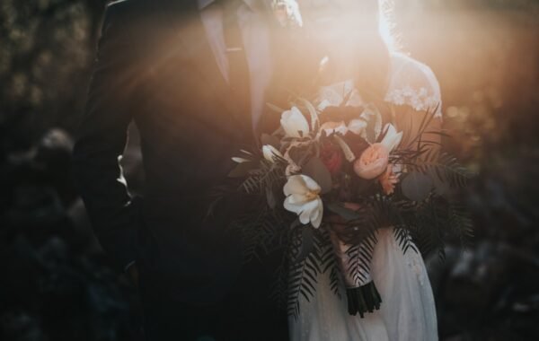 Couple on romantic before-moon pre-wedding getaway